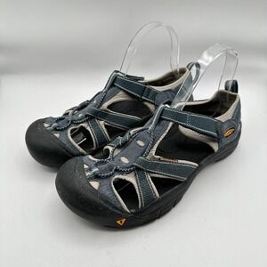 Keen Sandals Mens Size 6 Blue Black Close‎ Toe Hiking Hunting Outdoor Breathable